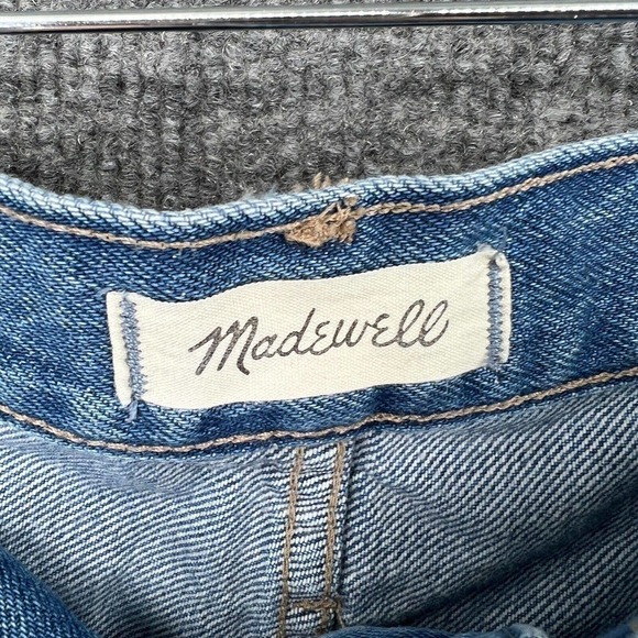 Madewell Jeans Womens 26 The Mom High Rise Distressed Ankle Relaxed Tapered EUC - Picture 7 of 12